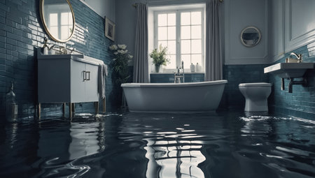 Flood in the bathroomの素材