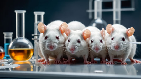 Mouse in the laboratoryの素材