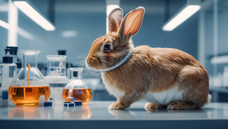 rabbit in the laboratoryの素材