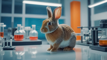 rabbit in the laboratoryの素材