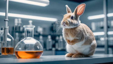 rabbit in the laboratoryの素材