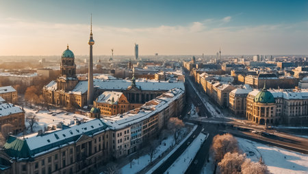 Amazing Berlin Germany Winterの素材