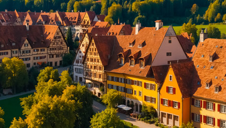 Amazing Townhouses vintage Germanyの素材