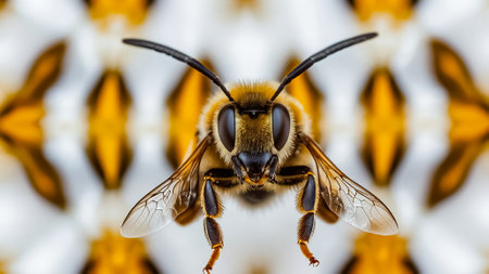 beautiful bee macroの素材