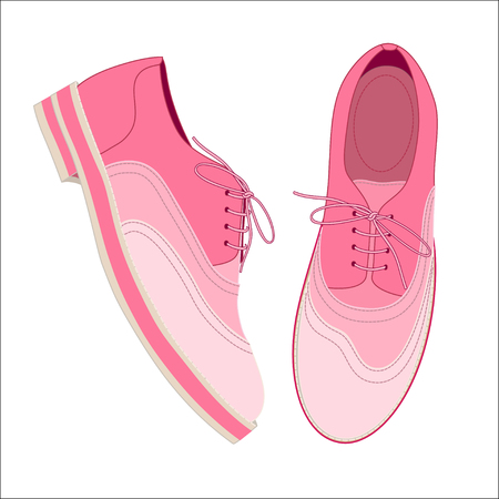 A pair of pink shoesのイラスト素材