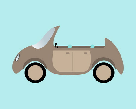 Vintage cabriolet carのイラスト素材