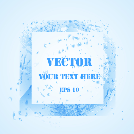 Vector watercolor background. Abstract frame. Element for your designのイラスト素材