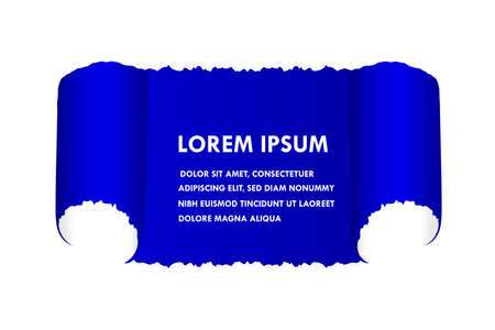 Torn paper bannerのイラスト素材