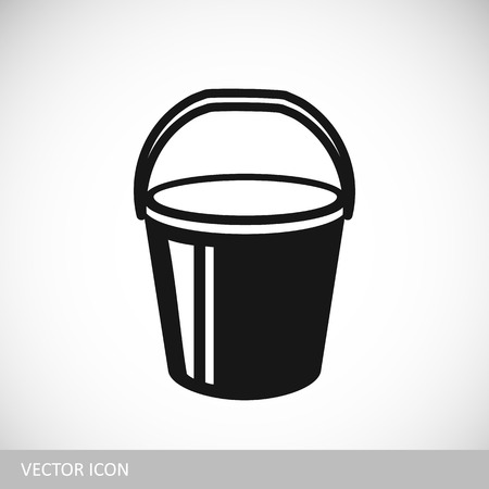 Bucket vector iconのイラスト素材