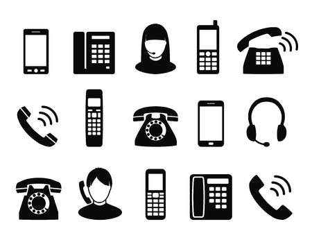 Phone vector iconのイラスト素材