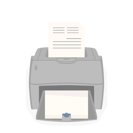 Printer flat vector icon