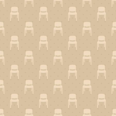 Chair pattern.Vector seamless background.のイラスト素材