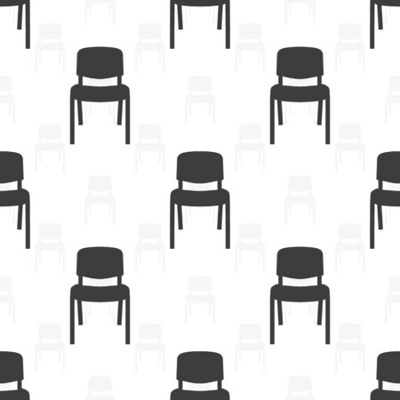 Chair pattern.Vector seamless background.のイラスト素材