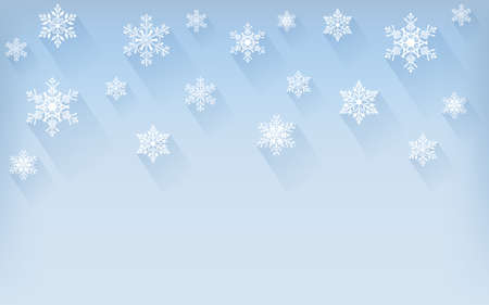 Christmas winter background with snowflakes. Greeting card or invitation. Merry Christmas and a happy new year. Element for design.のイラスト素材