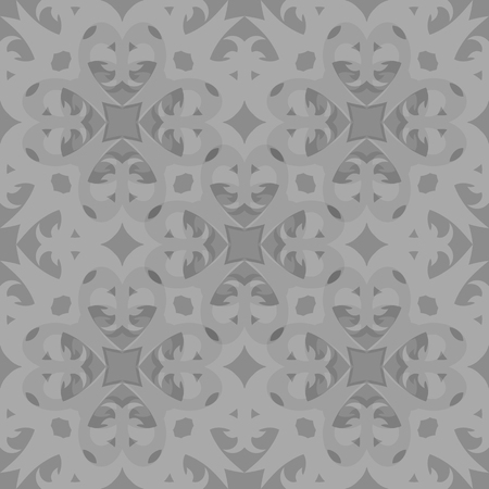 Abstract floral geometric background. Mosaic seamless patternのイラスト素材