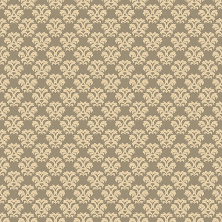 Vector seamless beige floral pattern in vintage styleのイラスト素材