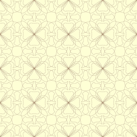 Seamless abstract floral pattern. Geometric flower ornament on a light background.のイラスト素材