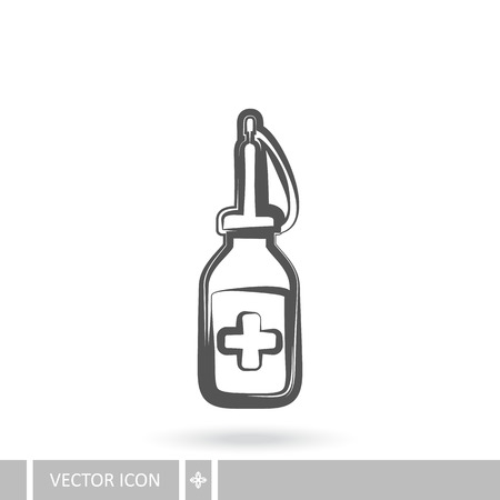 Medical icon in linear design style. The concept of health.のイラスト素材