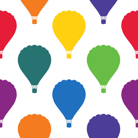Balloons seamless colored pattern.のイラスト素材