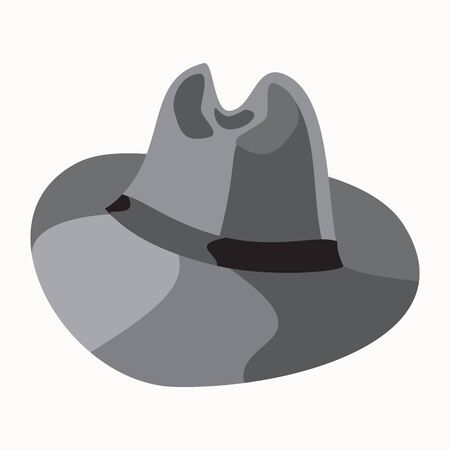 Mens hat color illustration in cartoon style.のイラスト素材
