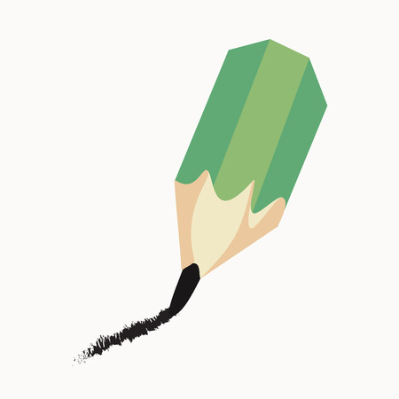 Simple pencil color icon in cartoon style.のイラスト素材