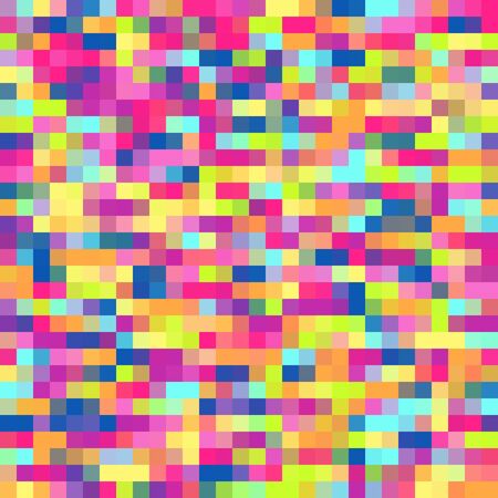 A seamless multicolored bright pattern of small triangles. Background for the design of the surface. Abstract geometric wallpaper.のイラスト素材