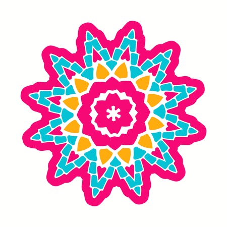 Decorative element in ethnic style for creating ornaments, logos, design of things.のイラスト素材