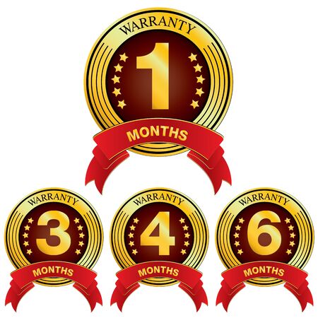 Warranty for Months Design isolated on white background. Warranty for Months.のイラスト素材