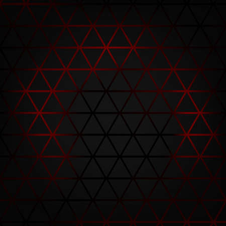 Black triangle background with red light.のイラスト素材