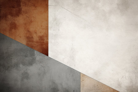 Abstract geometric gray brown background, empty space for designの素材