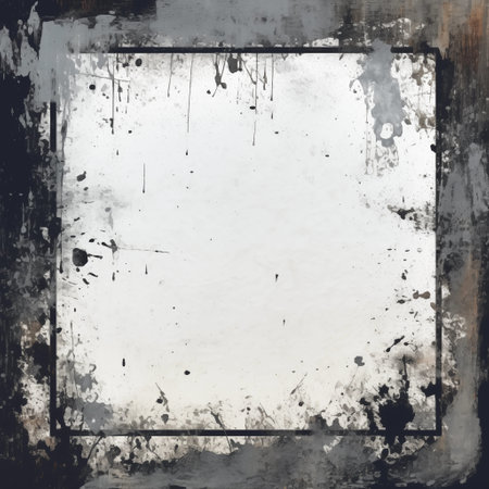 Abstract square frame, old style background, grunge, dirt. Mockup, empty spaceの素材