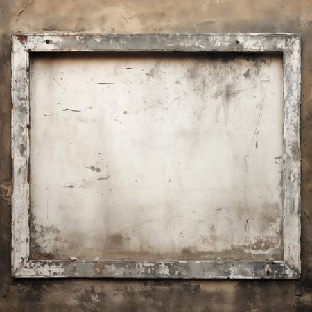 Abstract square frame, old style background, grunge, dirt. Mockup, empty spaceの素材