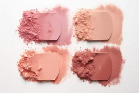 Decorative cosmetic palette, powder, mists, shadows, scatteringの素材