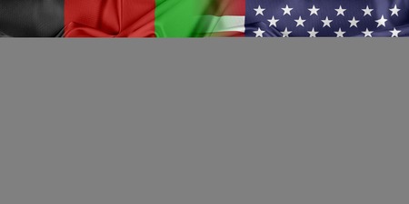 Relations between two countries. USA and Afghanistanの写真素材
