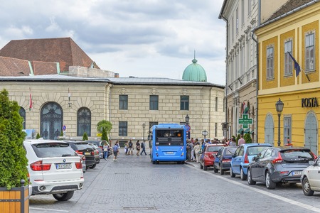 BUDAPEST, HUNGARY - SEPTEMBER 18: Public transport in Budapest, on September 18, 2016 in Budapest, Hungary.のeditorial素材