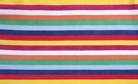 Multicolored striped fabric.の写真素材