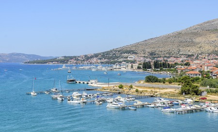 Sea port city of Trogir, Croatia.のeditorial素材