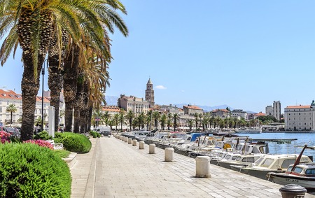 Embankment of Split, Croatia.のeditorial素材