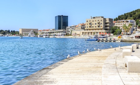 Embankment of Split, Croatia.のeditorial素材
