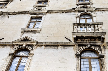 Wall of the old house.の写真素材