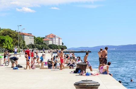 Sea Organ in Zadar, Croatia.のeditorial素材