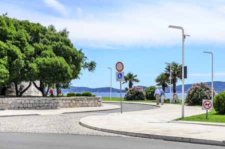 Embankment of Zadar, Croatia.のeditorial素材