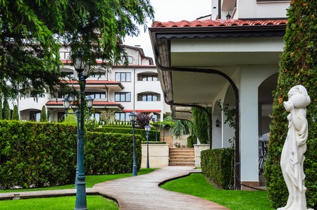 Tourist complex in the resort of Saint Vlas, Bulgaria.のeditorial素材