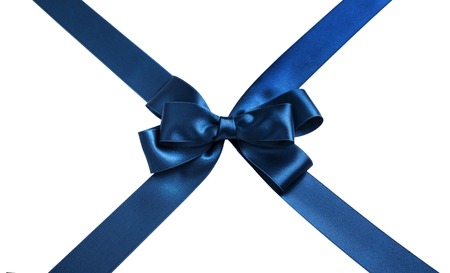 Gift bow for a gift on a white background.
