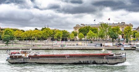 View of the Seine river in Paris, the capital of France.のeditorial素材