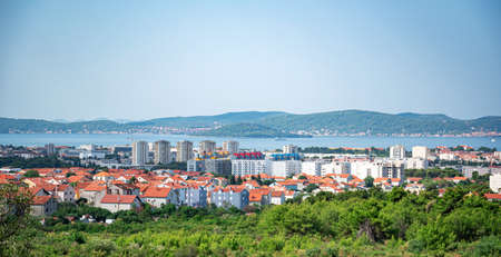 Panorama of the city of Zadar. Croatia.のeditorial素材