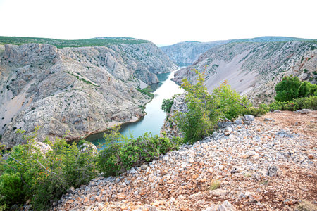 View of the canyon of the Zrmanja River.