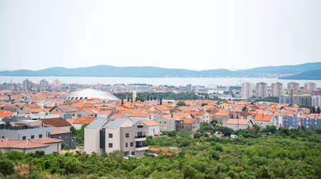 Panorama of the city of Zadar. Croatia.のeditorial素材