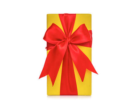 Gift box on a white background.