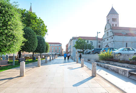 Ancient building in the central part of Zadar, Croatia.のeditorial素材